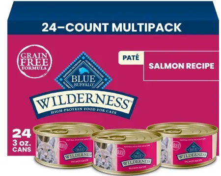 24-Pack Blue Buffalo Wilderness Wet Cat Food (3oz Cans)