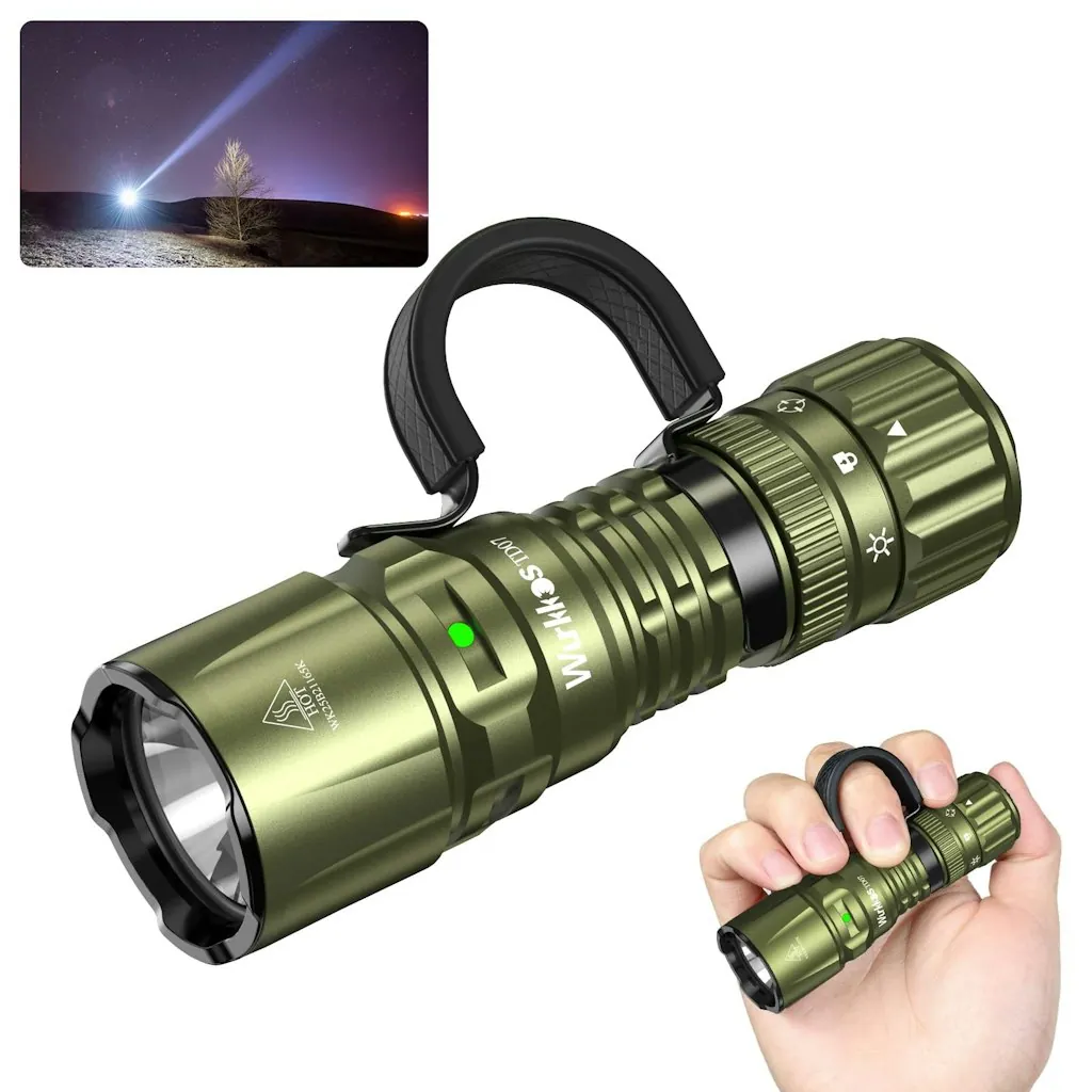 Wurkkos TD07 LED 1300 Lumen Tactical Flashlight