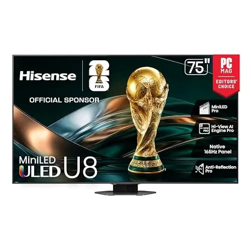 Hisense U8 Series 75" 4K UHD Mini-LED ULED Google Smart TV