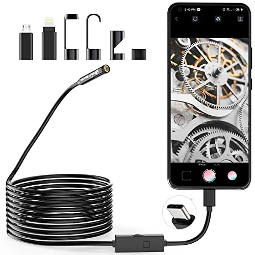 Endoscope Snake Borescope Inspection Camera 16.5 FT/5M