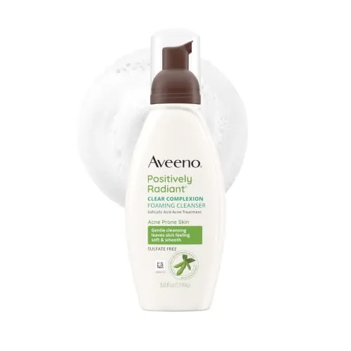 Aveeno Positively Radiant Clear Complexion Foaming Face Cleanser 6 fl oz
