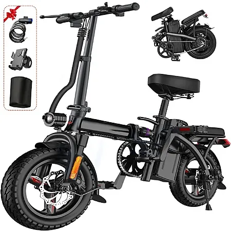 FURIDER T1 560W Peak 14" 48V 10Ah 24mph Folding Electric Bike