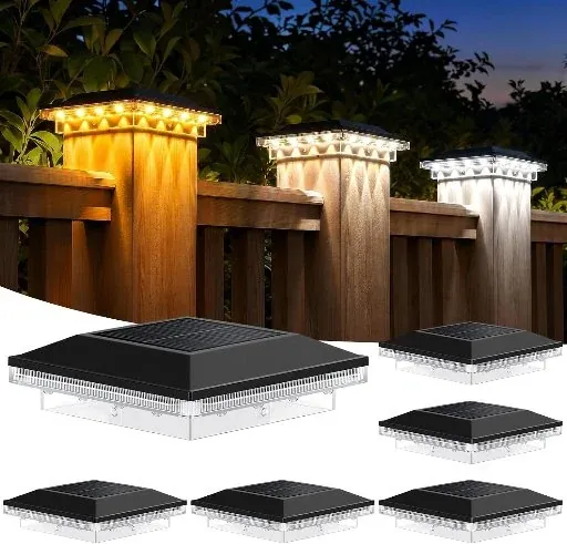 4x4 Solar Post Cap Lights 6-Pack