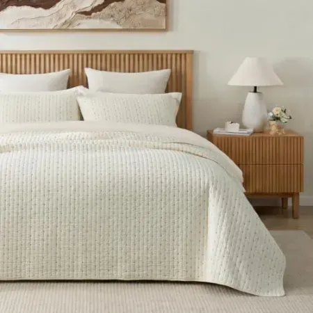 Amélie Home Cross Stitch Cotton Quilt Set