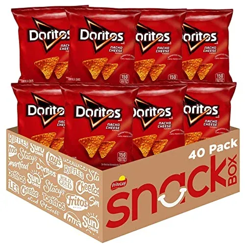 Doritos Flavored Tortilla Chips Nacho Cheese 40-Pack