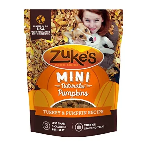 Zuke’s Mini Naturals Pumpkin Shaped Dog Training Treats