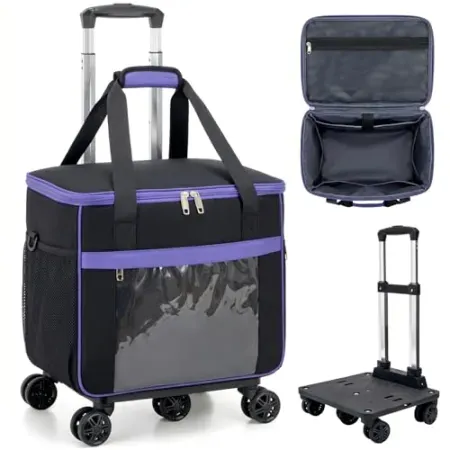 Amythe 5-Wheel Rolling Tote Bag