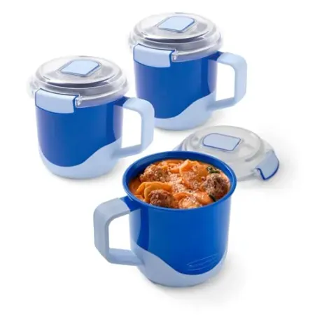 3-Pack Rubbermaid Pack & Go 660mL Soup Mugs