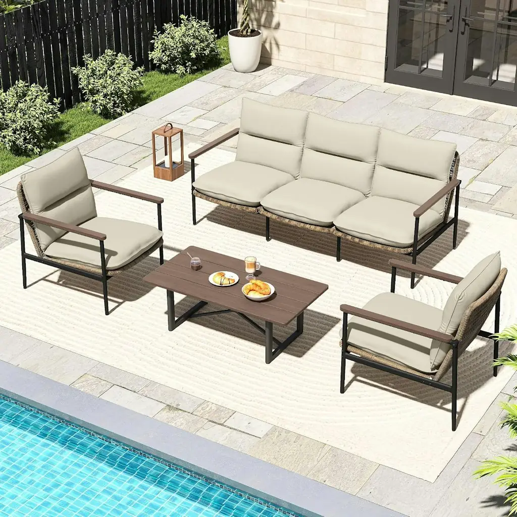 Happatio 4-Piece Outdoor Conversation Furniture Set