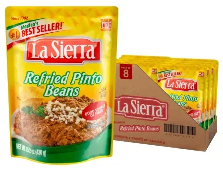 8-Pack 15.2oz La Sierra Refried Pinto Beans