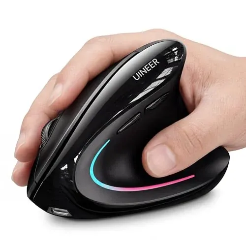 Uineer Vertical Ergonomic Wireless Bluetooth Mouse