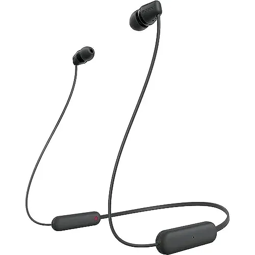 Sony WI-C100 Wireless In-Ear Bluetooth Neckband Headphones w/ Mic (Black)