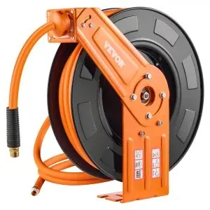 VEVOR 1/2 IN x 50 FT Hybrid Air Retractable Air Hose Reel