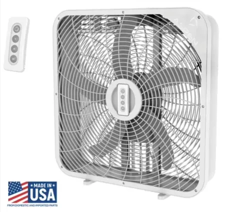 THE ASPEN 20” White Box Fan with Remote Control