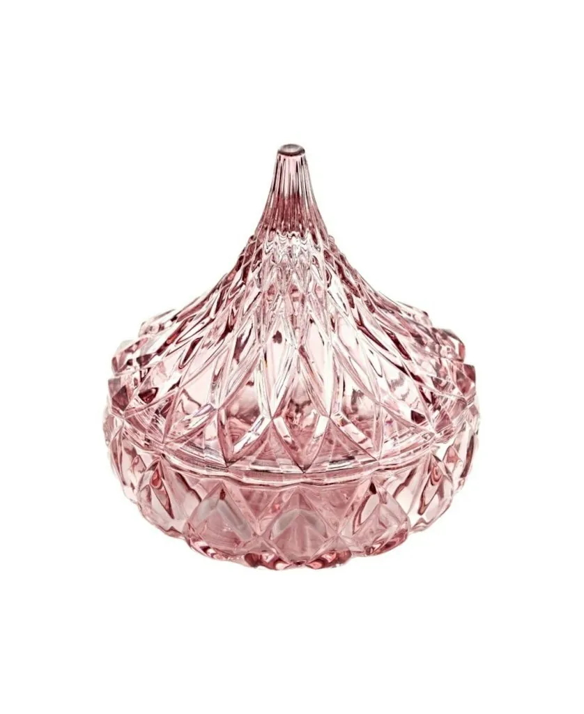 Godinger Blush Glass Hershey Kiss Candy Dish