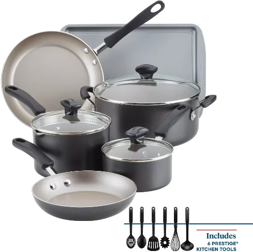 Farberware Cookstart 15-pc. DiamondMax Nonstick Cookware Set