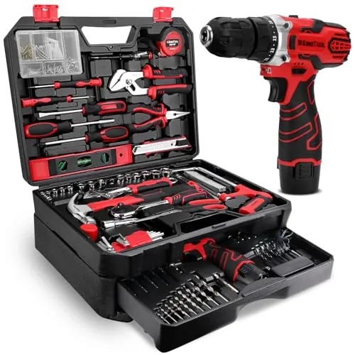 KingTool 276-Piece Tool Set with 12V Cordless Power Drill