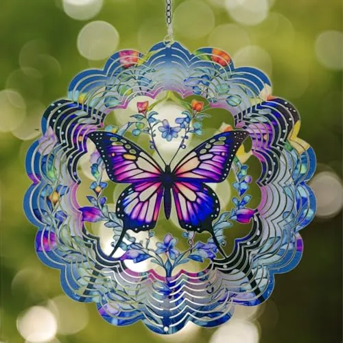 Colorful Butterfly Wind Spinners