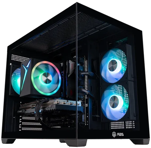 ABS Flux II Aqua Gaming PC: Intel Core 5 120, Intel Arc A580 (8GB), 16GB DDR4, 1TB SSD - F/S