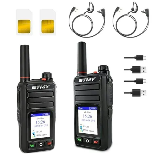 Etmy C65 4G LTE PoC Walkie Talkie 2-Pack