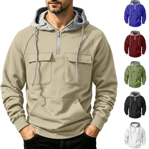 Quarter-Zip Fleece Work Hoodie