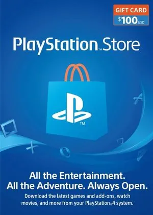 $100 PlayStation Store eGift Card (Digital Delivery)