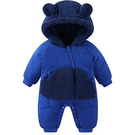 JiAmy Baby Hooded Snowsuit w/ Bear Ears