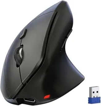 Tecknet Rechargeable Wireless Vertical Ergonomic Mouse