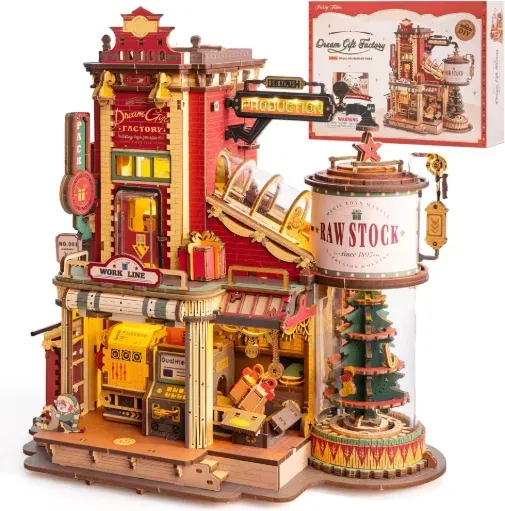 ROKR 449-PCS Dream Gift Factory Wooden 3D Puzzle