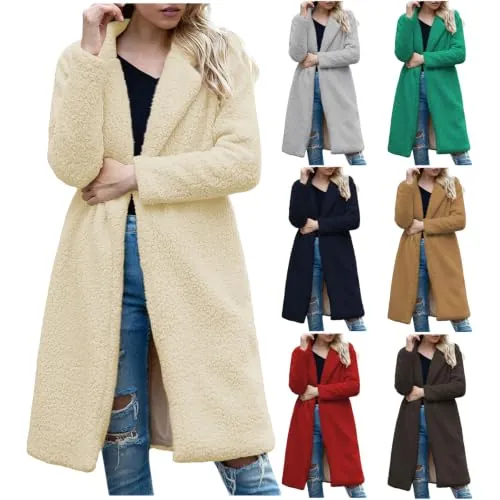Long Open Front Trench Coat