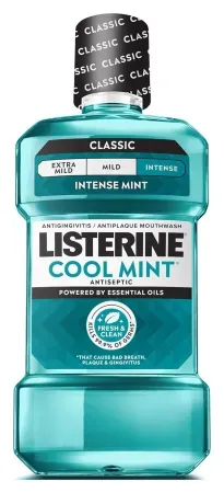 Listerine Cool Mint Antiseptic Mouthwash (33.8 fl oz/1 L)