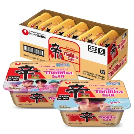 6-Pack 3.73oz Nongshim Shin Ramyun Instant Noodle Bowls