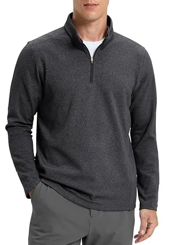 G Gradual Men's Fleece-Lined Quarter Zip Pullover