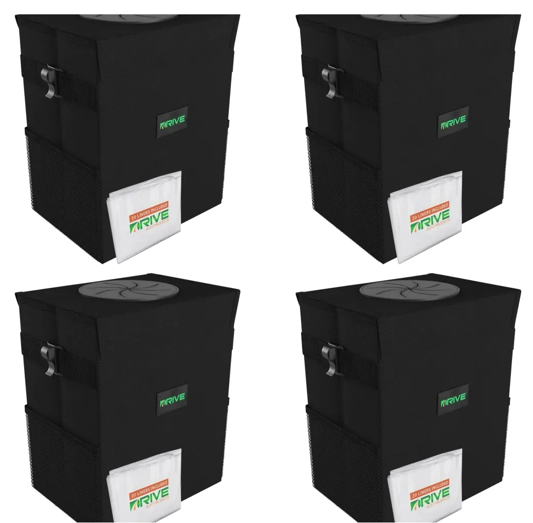 Drive Auto Collapsible Car Trash Can 4 Pack