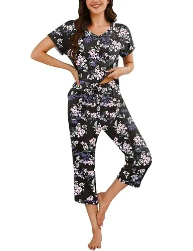 Marvmys Women's Capri Pajama Sets