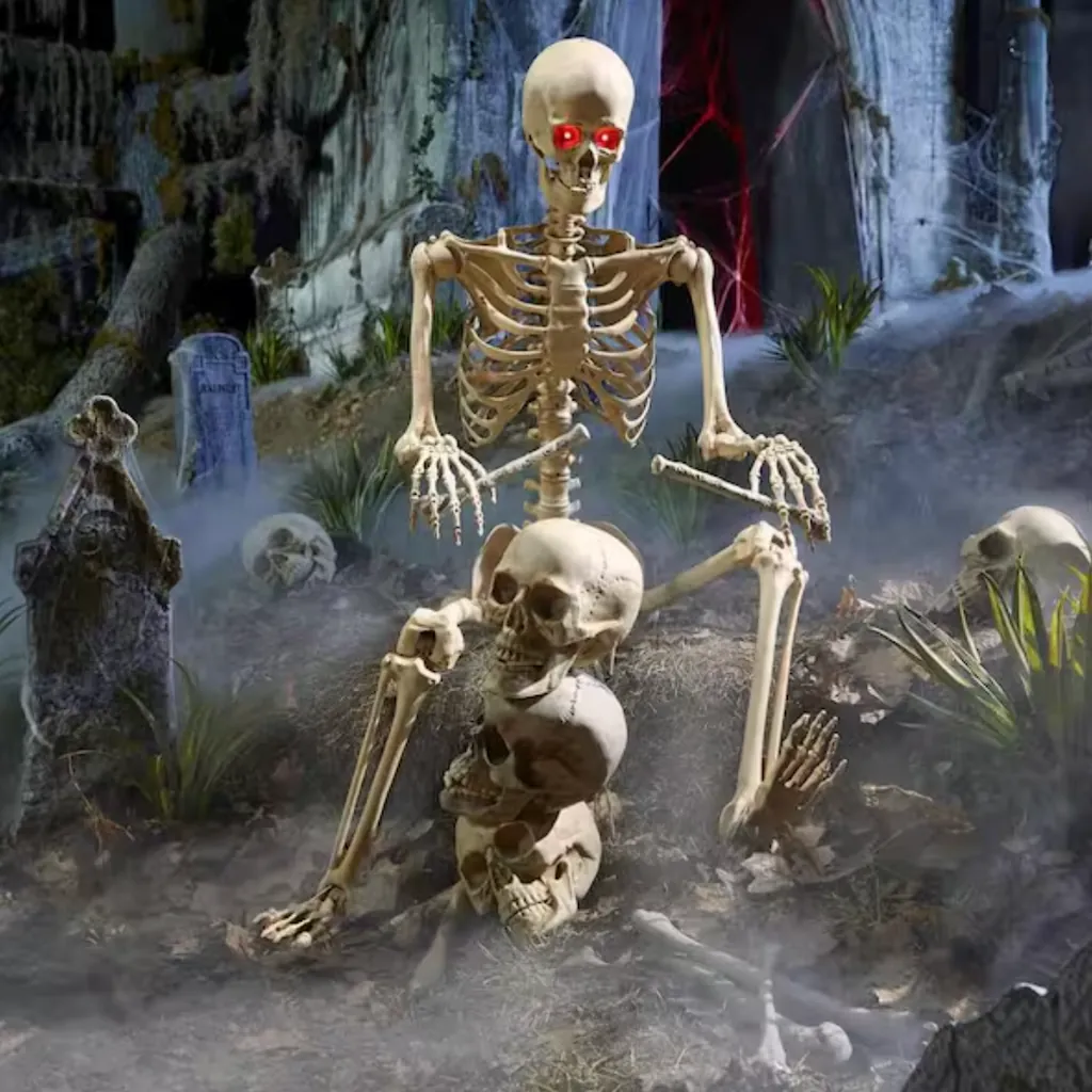 Home Accents Holiday 5-Foot LED Pose-N-Stay Skeleton