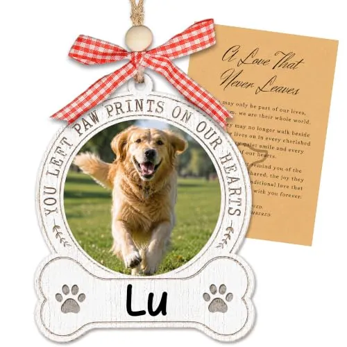 Personalized Dog Picture Frame Memorial Ornament