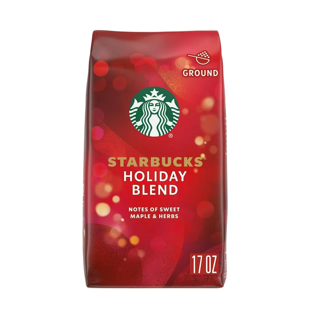Starbucks Holiday Blend Medium Roast Ground Coffee, 17 oz