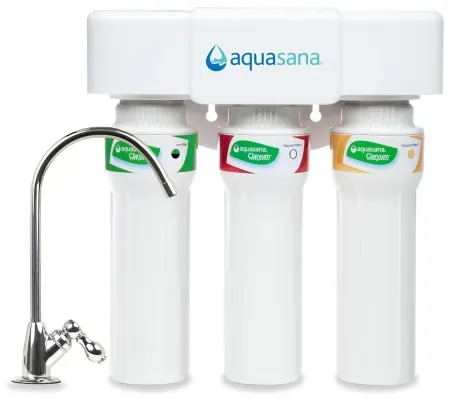Aquasana 3-Stage Max Flow Under Sink Water Filter System