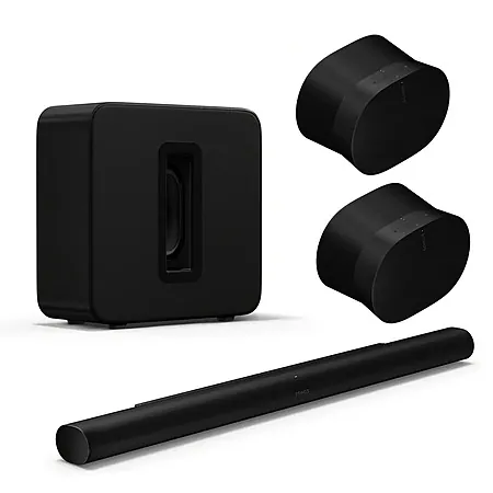 Sonos: Arc Ultra Soundbar + Sub 4 + 2x Era 300 BT Speakers (Black or White)