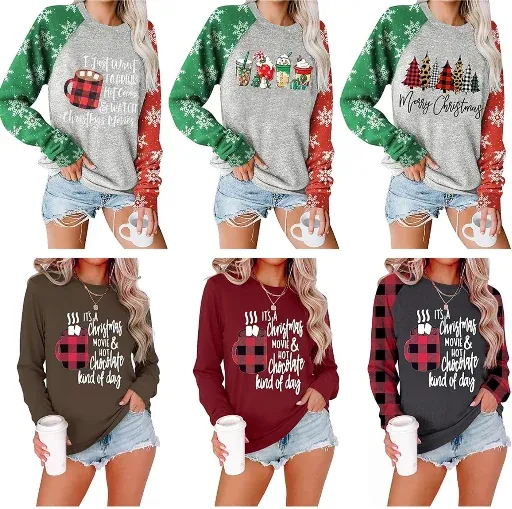 Christmas Long Sleeve Tops