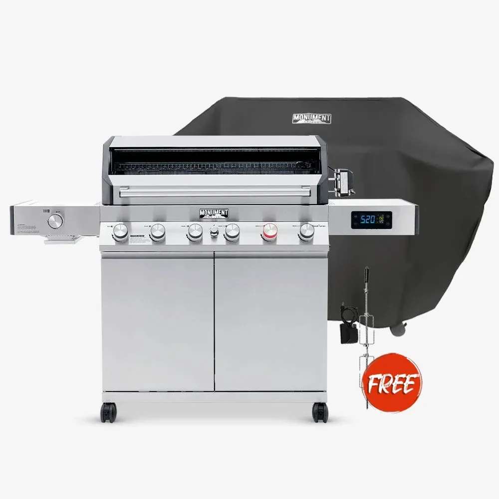 Monument Grills Denali 605Pro Smart Infrared Propane Grill Combo