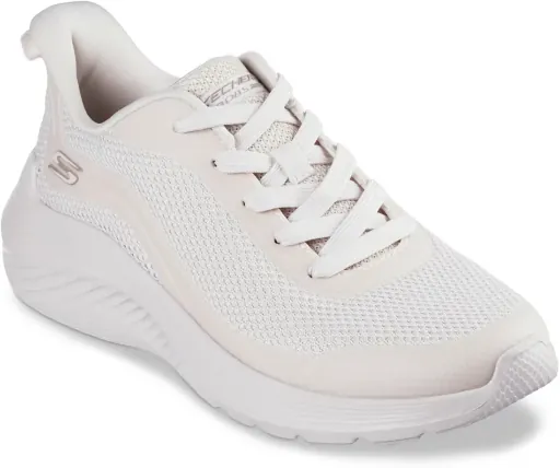 Skechers Women's BOBS Sport Squad Waves Still Wading Sneaker Shoes Off White