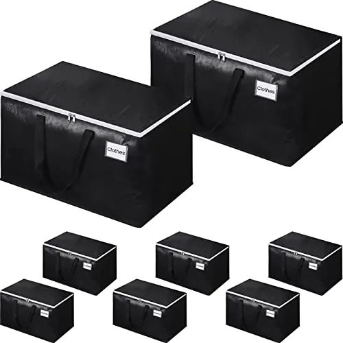 EpicTotes Extra Large Heavy Duty Moving Bags 125L- 8 Pack
