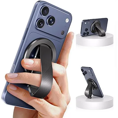 SINCEHOLY MagSafe Magnetic Phone Holder w/ Silicone Finger Strap