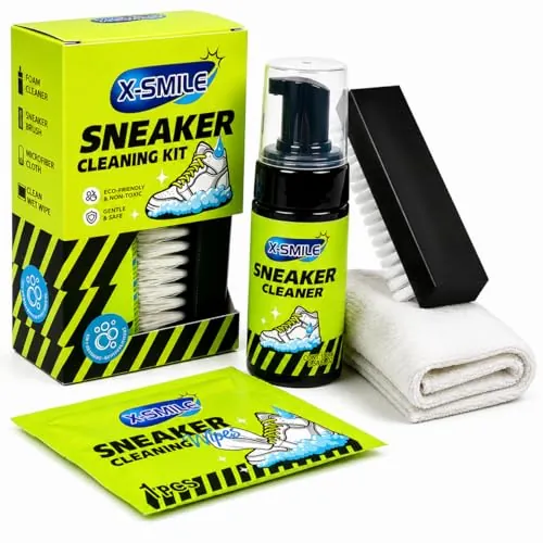 X-SMILE Sneaker Cleaning Kit Premium Foam Shoe Cleaner for White Shoes