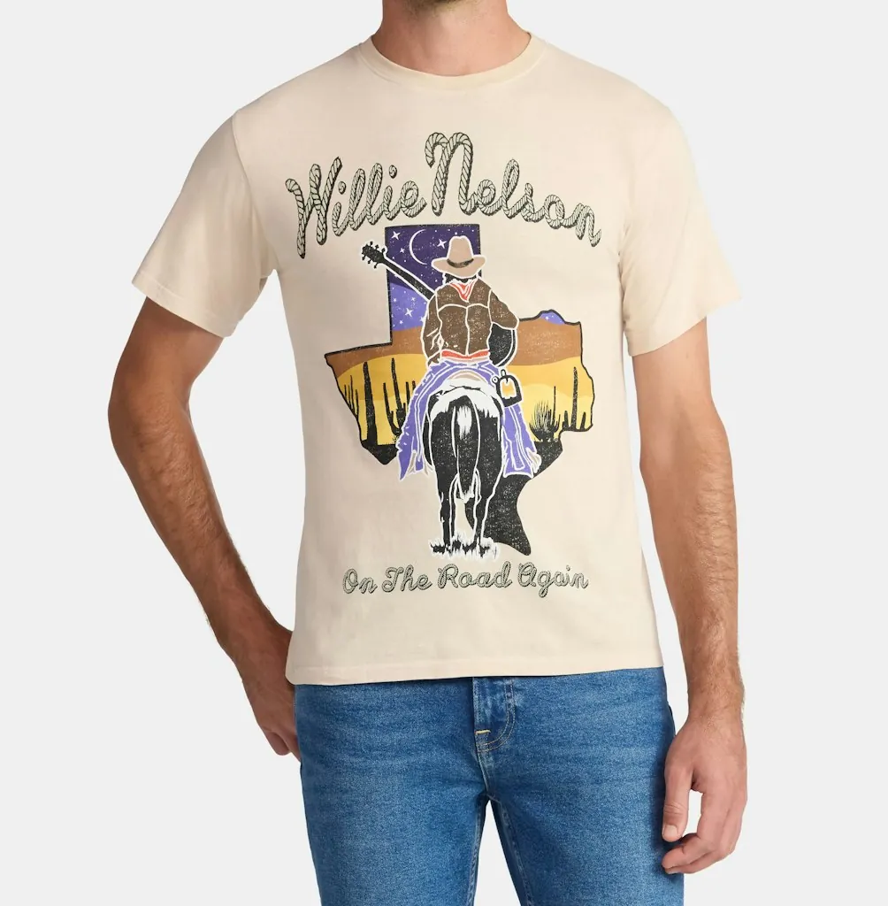 Willie Nelson Men's Graphic Tee