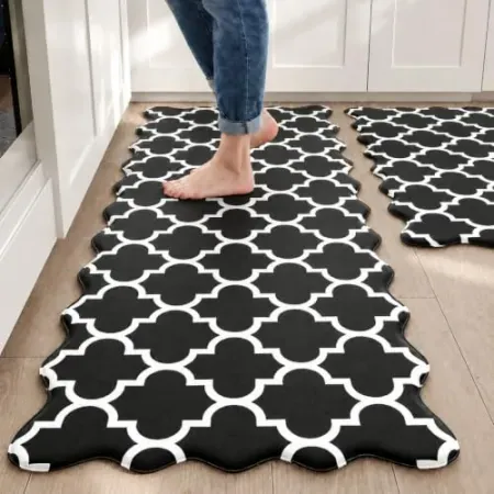Arenarug 2-Piece Scalloped Anti-Fatigue Kitchen Mat