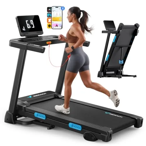 MERACH Foldable Treadmill w/ 6% Manual Incline