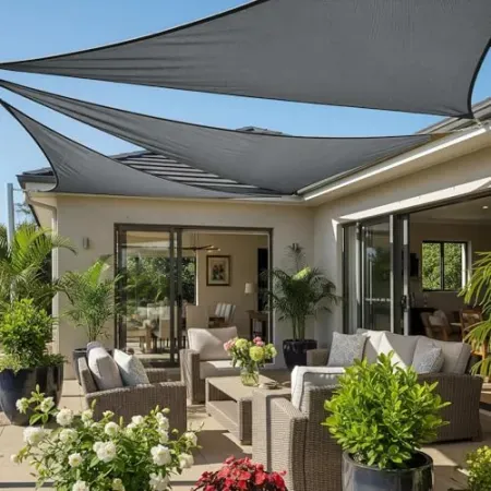 Cool Area 20' x 20' x 20' Triangle Sun Shade Sail